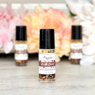 Rose Gold Body Oil - Vanilla Coconut Organic inspirations